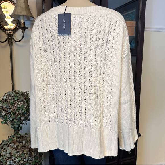 Gant wool cashmere oversized cable sweater - Picture 10 of 16
